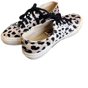 Superga Platform Leopard Velvet Sneakers